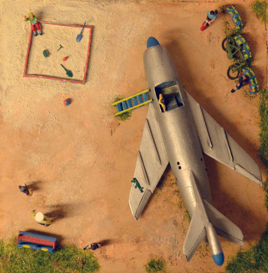 Диорамы и виньетки: Детский самолет (ракета КС-1 на детской площадке), фото #2