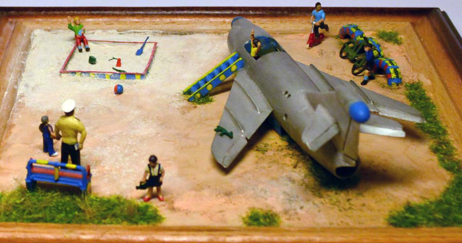 Dioramas and Vignettes: Сhild's plane (KS-1 rocket on the playground), photo #5