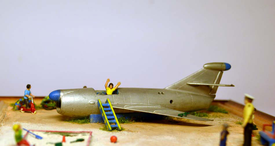 Dioramas and Vignettes: Сhild's plane (KS-1 rocket on the playground), photo #9