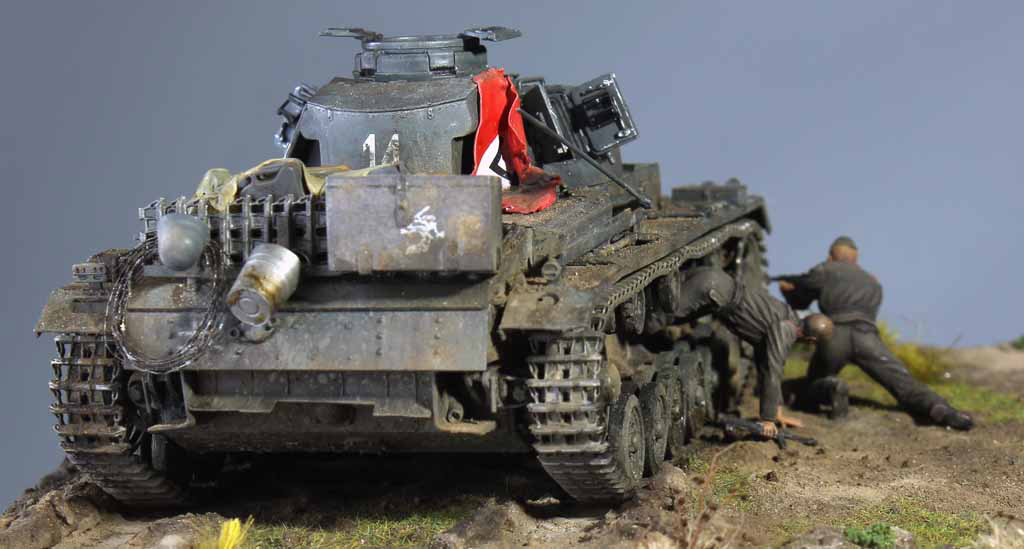 Диорамы и виньетки: Эвакуация из подбитого танка, фото #14