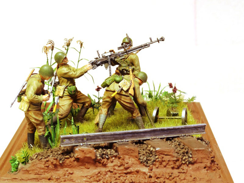 Dioramas and Vignettes: DShK AA machine gun, photo #1