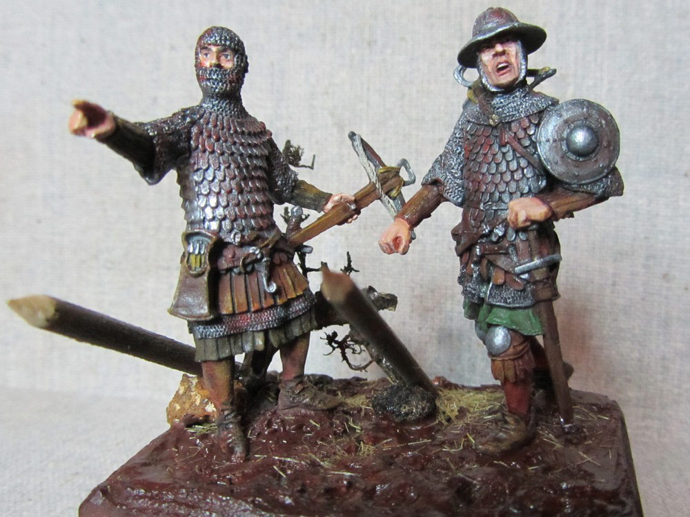 Dioramas and Vignettes: Crossbowmen under the rain, photo #1