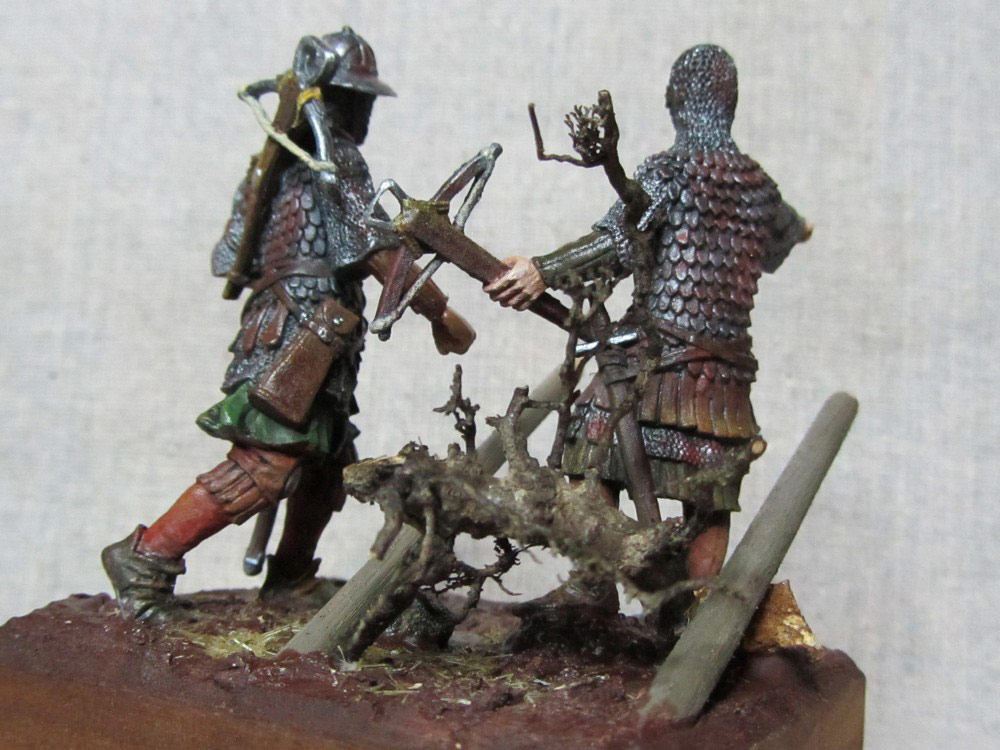 Dioramas and Vignettes: Crossbowmen under the rain, photo #6