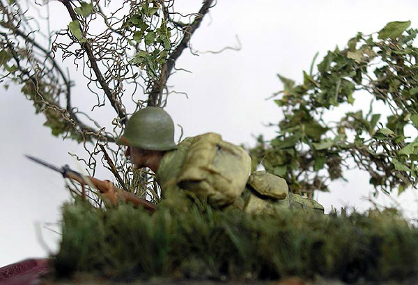 Dioramas and Vignettes: In Ambush. D-Day, 02.00, photo #6