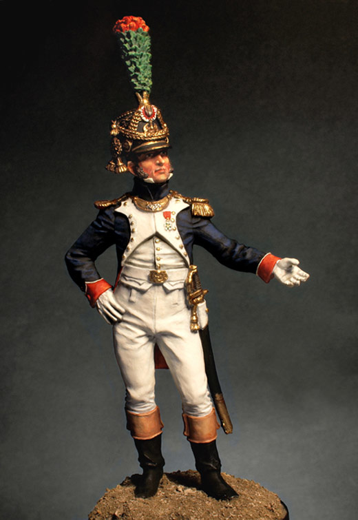 Figures: Officer, fusiliers-chasseurs of Emperor's Guard, 1812, photo #1