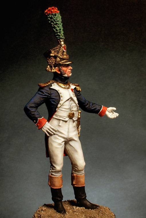 Figures: Officer, fusiliers-chasseurs of Emperor's Guard, 1812, photo #2