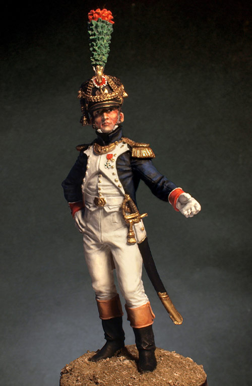 Figures: Officer, fusiliers-chasseurs of Emperor's Guard, 1812, photo #3