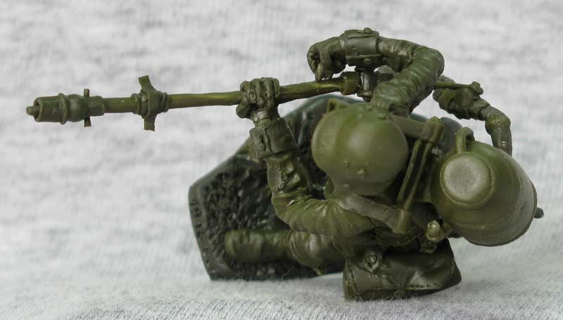 Sculpture: German flamethrower operator, WWI, photo #9