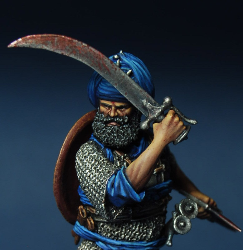 Figures: Akali warrior, India, 18-19th cent., photo #11