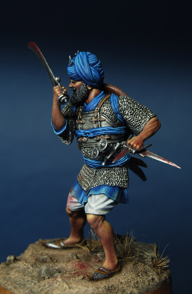 Figures: Akali warrior, India, 18-19th cent., photo #9