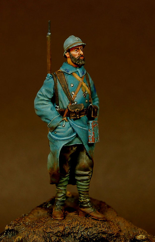 Figures: French infantryman, Western front, 1917, photo #7