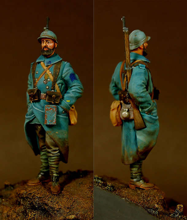 Figures: French infantryman, Western front, 1917