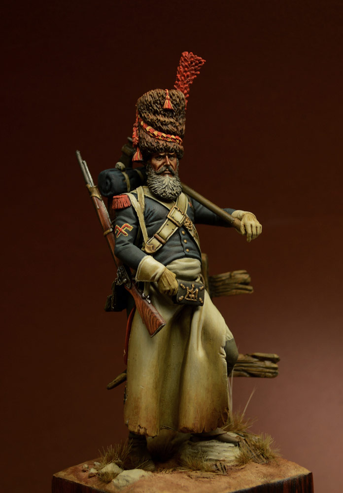 Figures: Sapper, foot grenadiers of the Emperor's Guard, 1806-07, photo #1