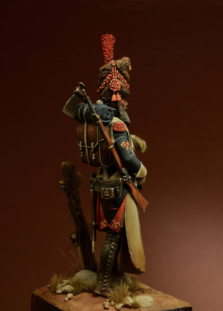 Figures: Sapper, foot grenadiers of the Emperor's Guard, 1806-07, photo #5