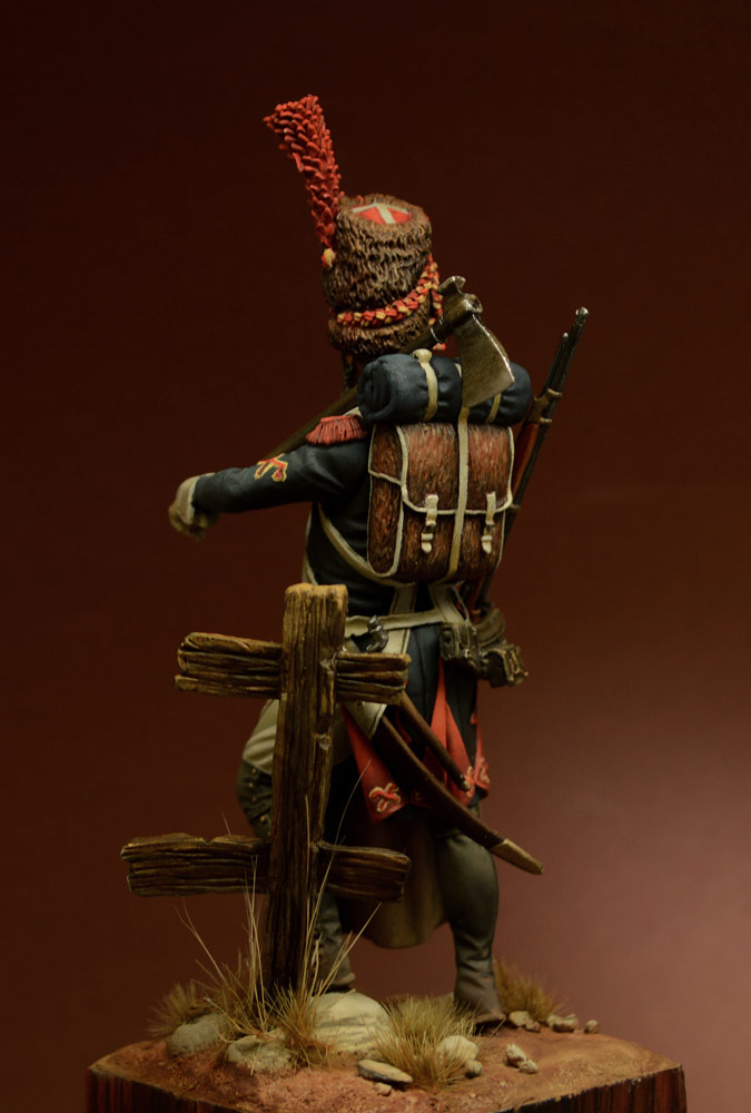 Figures: Sapper, foot grenadiers of the Emperor's Guard, 1806-07, photo #6