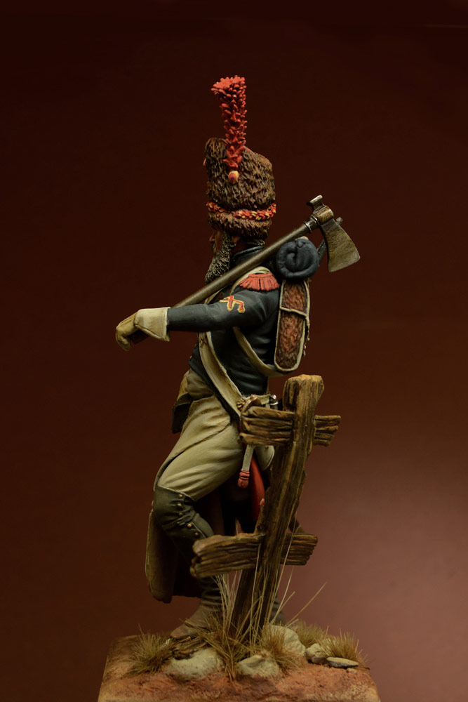 Figures: Sapper, foot grenadiers of the Emperor's Guard, 1806-07, photo #7