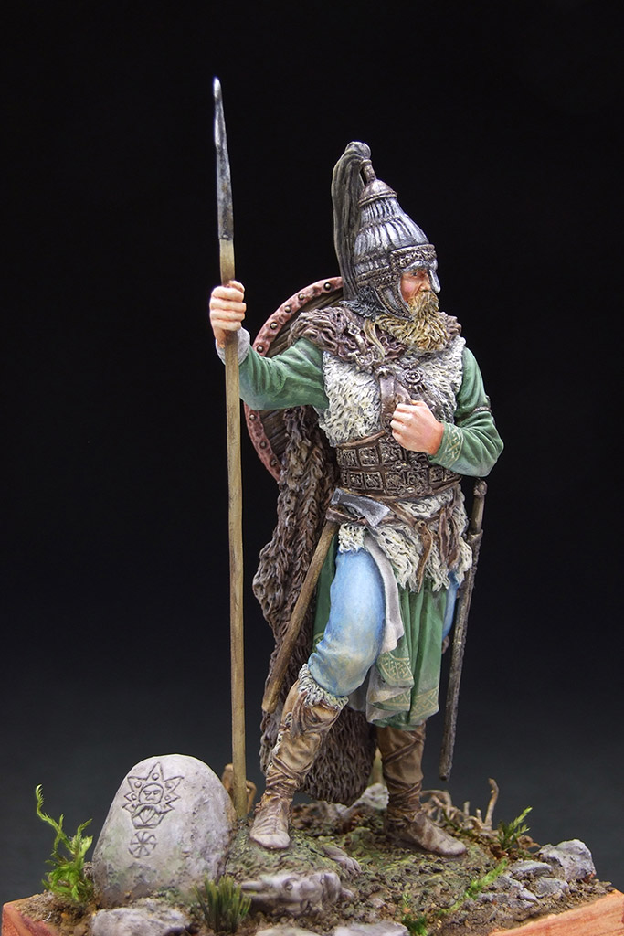 Figures: Slavic warrior, VII century A.D., photo #8