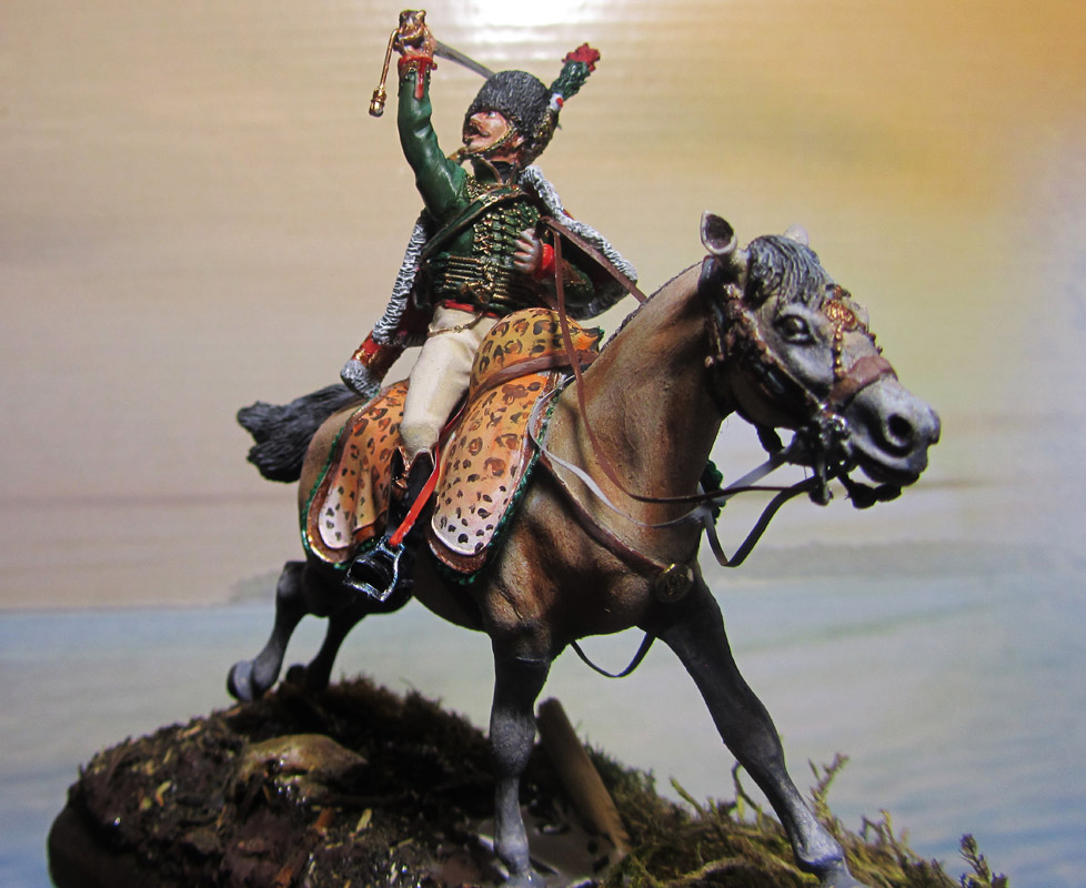 Figures: Ataman Platov and chasseurs officer of Emperor's Guard, photo #11