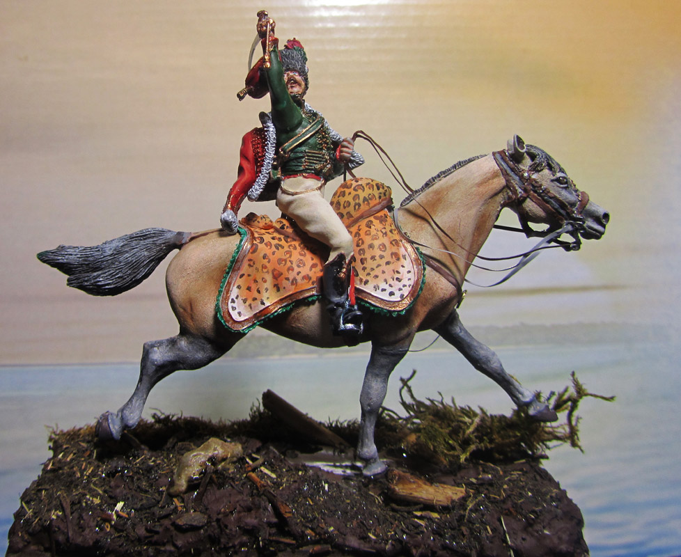 Figures: Ataman Platov and chasseurs officer of Emperor's Guard, photo #12