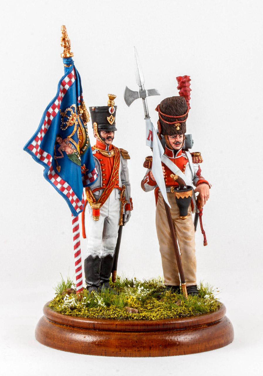 Figures: Standard bearers, 6th Napoli line infantry regt, 1812, photo #3