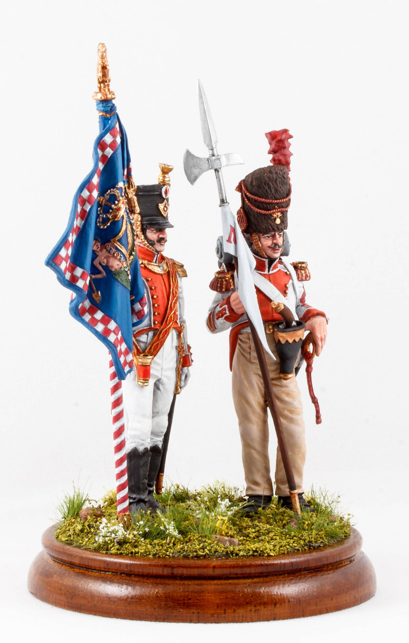 Figures: Standard bearers, 6th Napoli line infantry regt, 1812, photo #4
