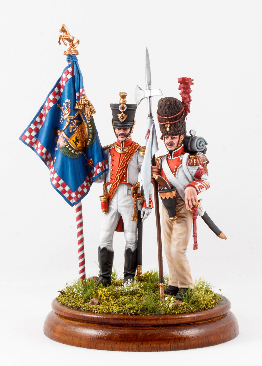 Figures: Standard bearers, 6th Napoli line infantry regt, 1812, photo #5