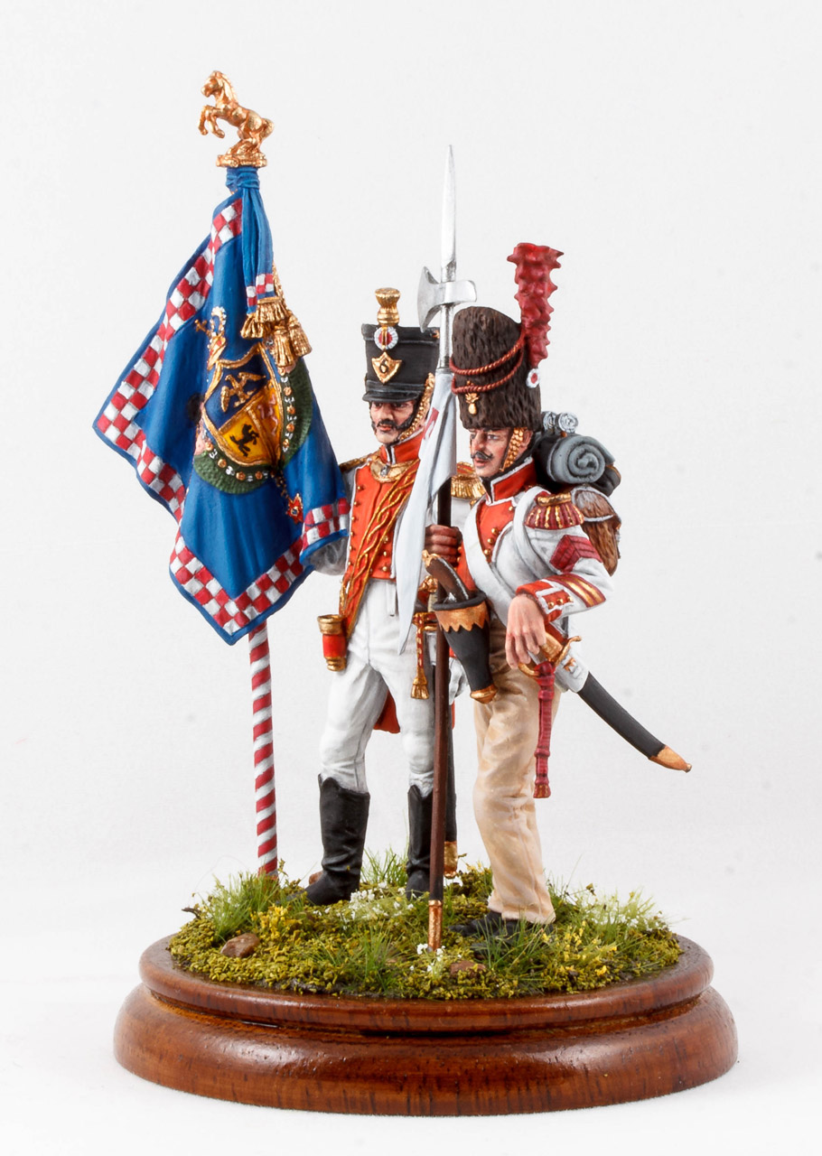 Figures: Standard bearers, 6th Napoli line infantry regt, 1812, photo #6