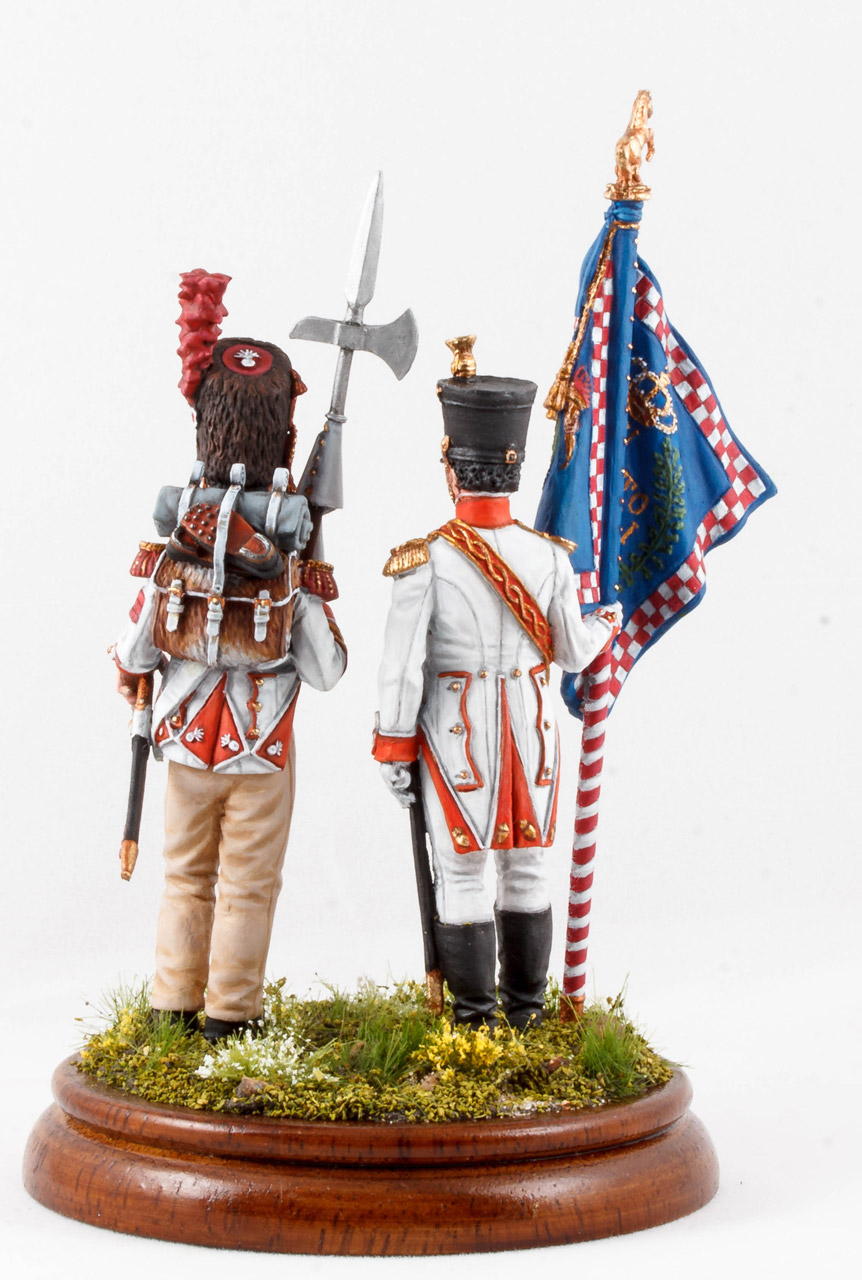 Figures: Standard bearers, 6th Napoli line infantry regt, 1812, photo #9