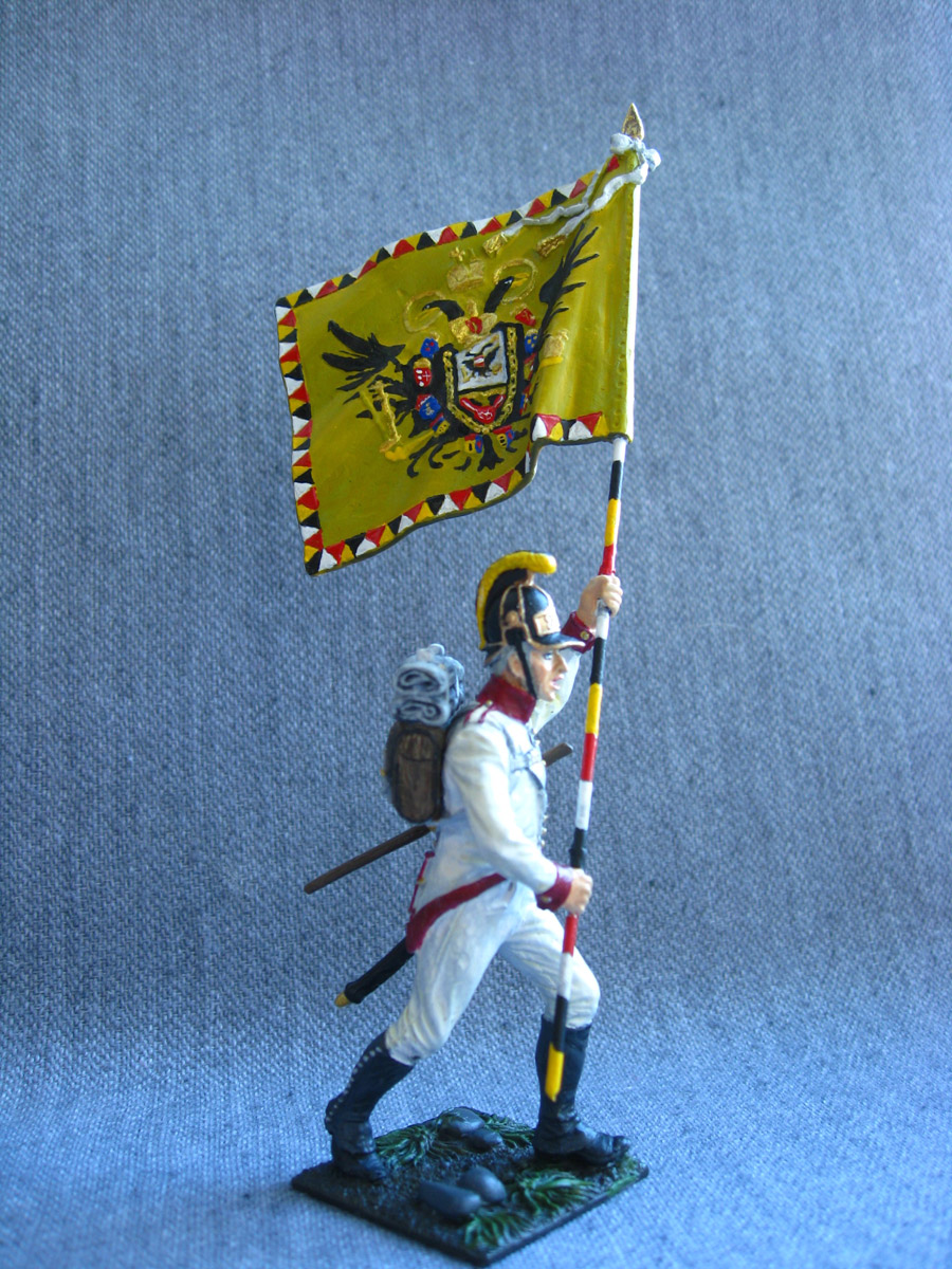 Training Grounds: Standard bearer, 1st line infantry regt. of Franz Josef I, photo #2