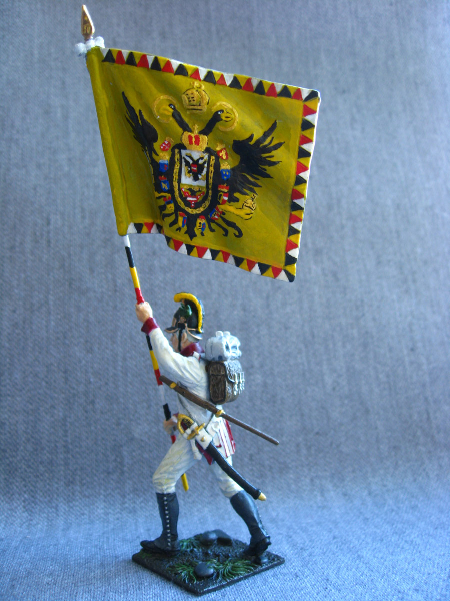 Training Grounds: Standard bearer, 1st line infantry regt. of Franz Josef I, photo #5