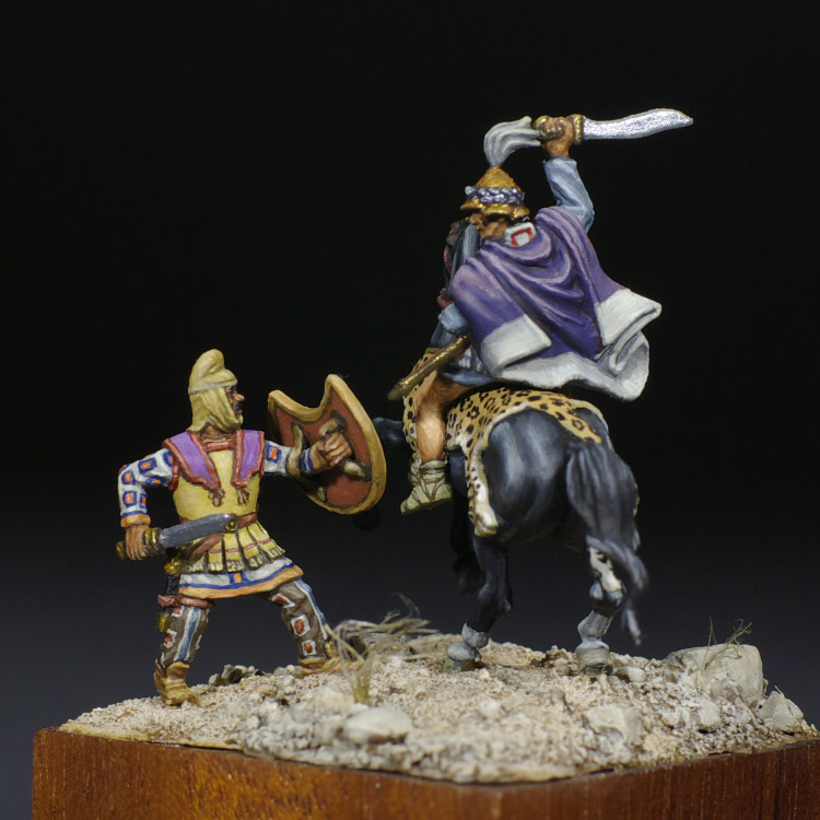 Figures: Thessalian horseman in battle, photo #1