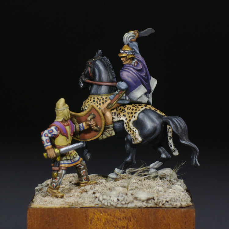 Figures: Thessalian horseman in battle, photo #2