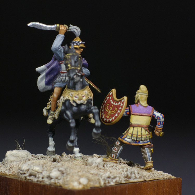 Figures: Thessalian horseman in battle, photo #6