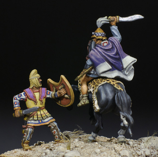 Figures: Thessalian horseman in battle