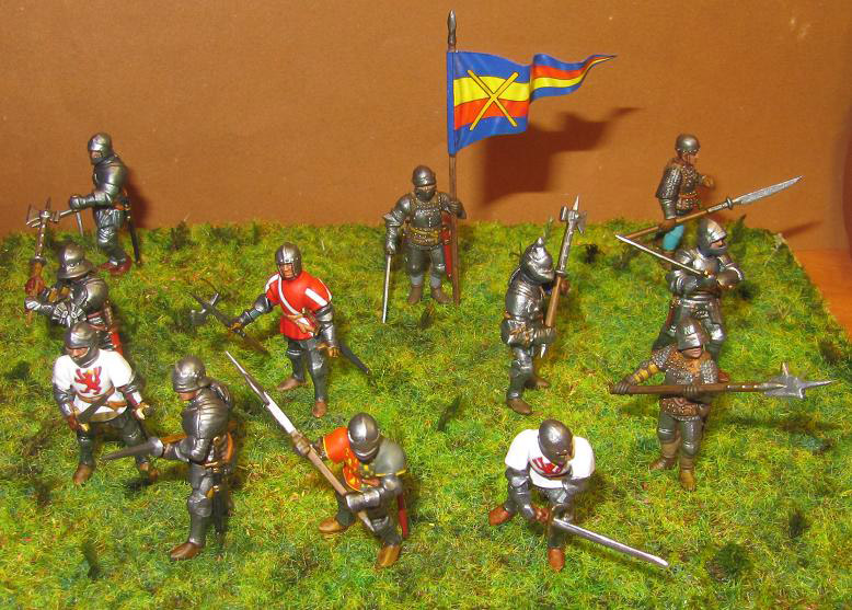 Figures: Foot knights, late Middle ages, photo #1