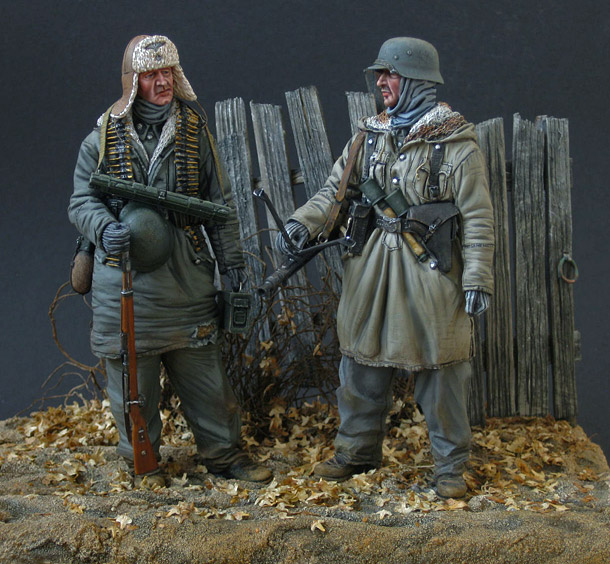 Figures: Machine gun crew, SS div. Totenkopf, 1943-44