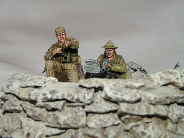 Dioramas and Vignettes: Afghanistan. Heavy MG Emplacement, photo #1