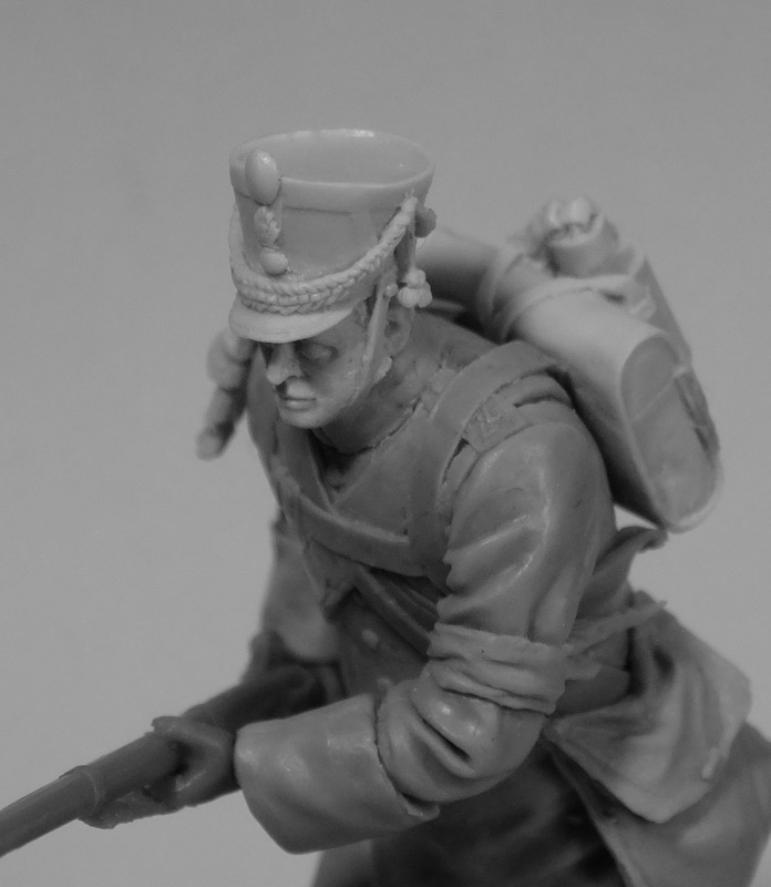 Sculpture: Private, 19th chasseurs, in winter uniform, March 1814, photo #13
