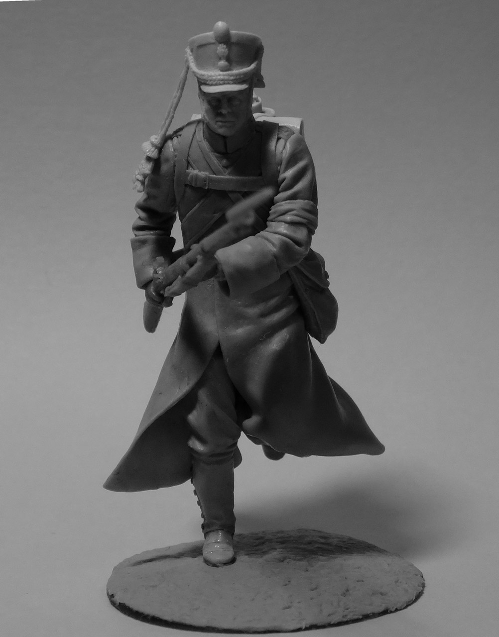 Sculpture: Private, 19th chasseurs, in winter uniform, March 1814, photo #3