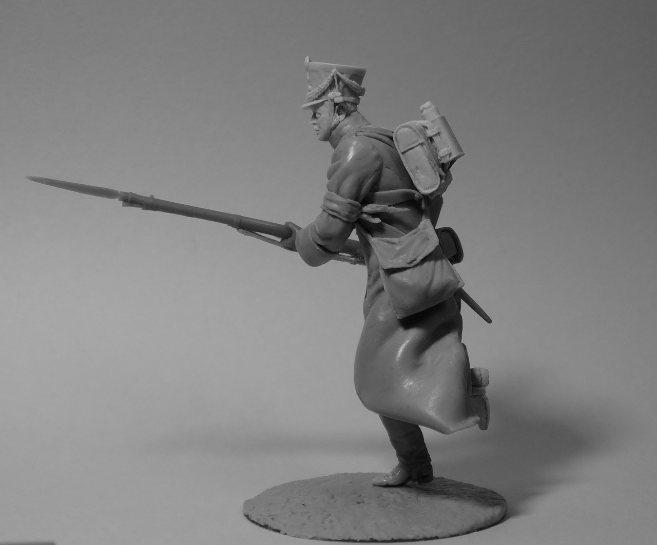 Sculpture: Private, 19th chasseurs, in winter uniform, March 1814, photo #4