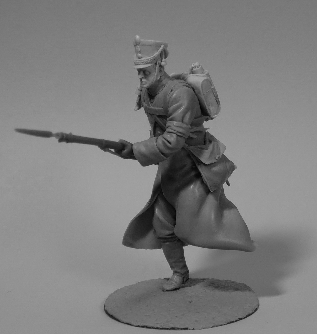 Sculpture: Private, 19th chasseurs, in winter uniform, March 1814, photo #6