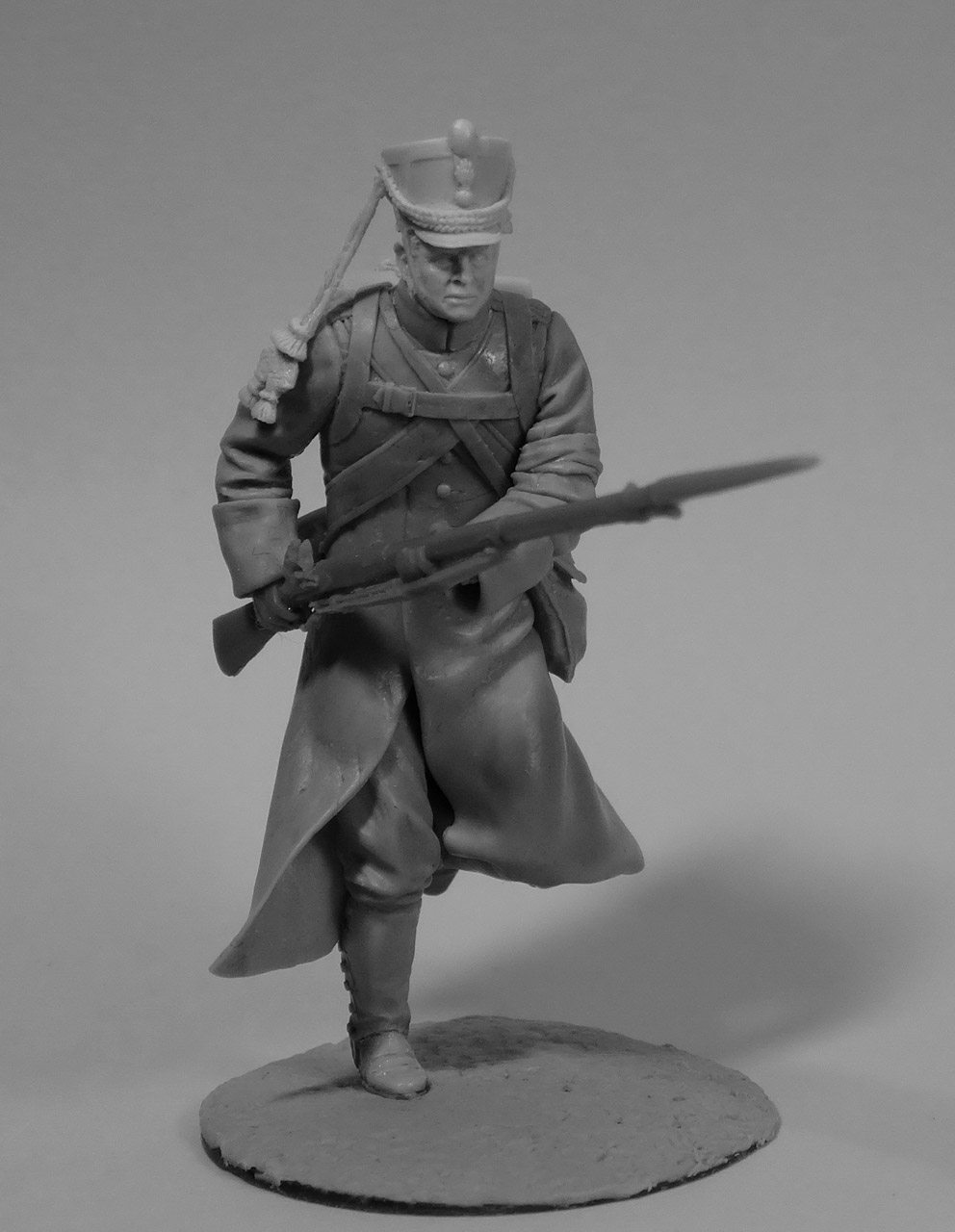 Sculpture: Private, 19th chasseurs, in winter uniform, March 1814, photo #7