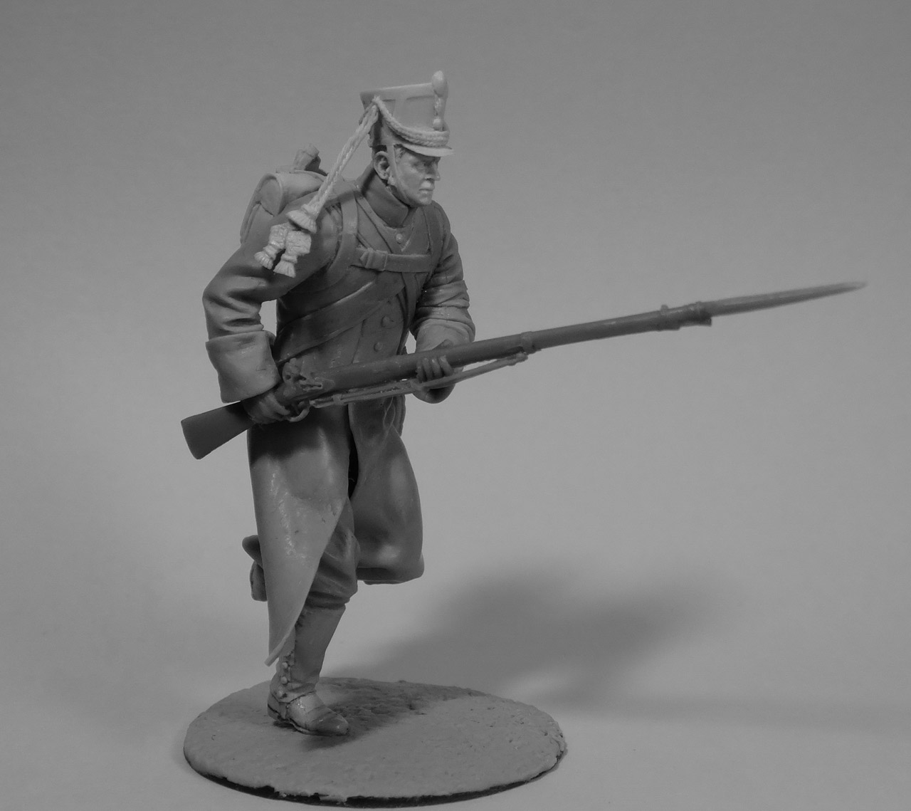 Sculpture: Private, 19th chasseurs, in winter uniform, March 1814, photo #8