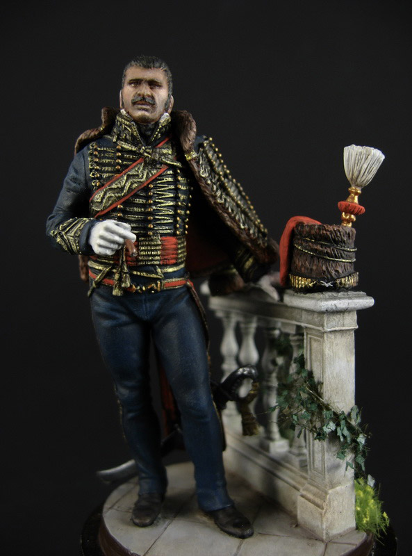 Фигурки: Офицер 7-го гусарского полка английской армии, 1815г., фото #1