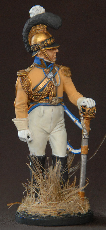 Фигурки: Офицер полка «Guadre du Coeur», Саксония, 1810-13 гг., фото #1