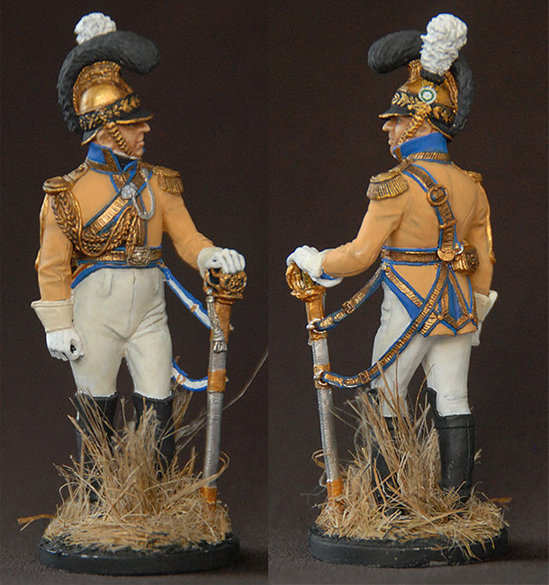 Figures: Officer, «Guadre du Coeur» regt., Saxony, 1810-13