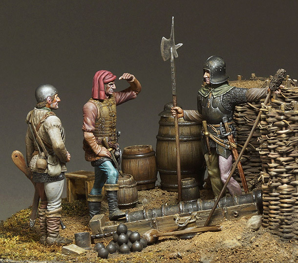 Dioramas and Vignettes: Artillerymen, XV cent.