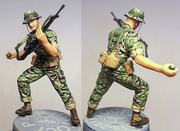 Figures: MACV-SOG scout. Vietnam, 1968