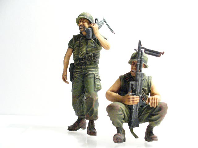 Figures: USMC Machine Gunners, Vietnam, photo #1