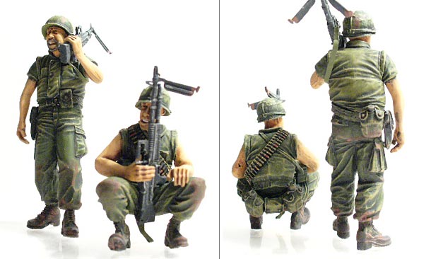 Figures: USMC Machine Gunners, Vietnam